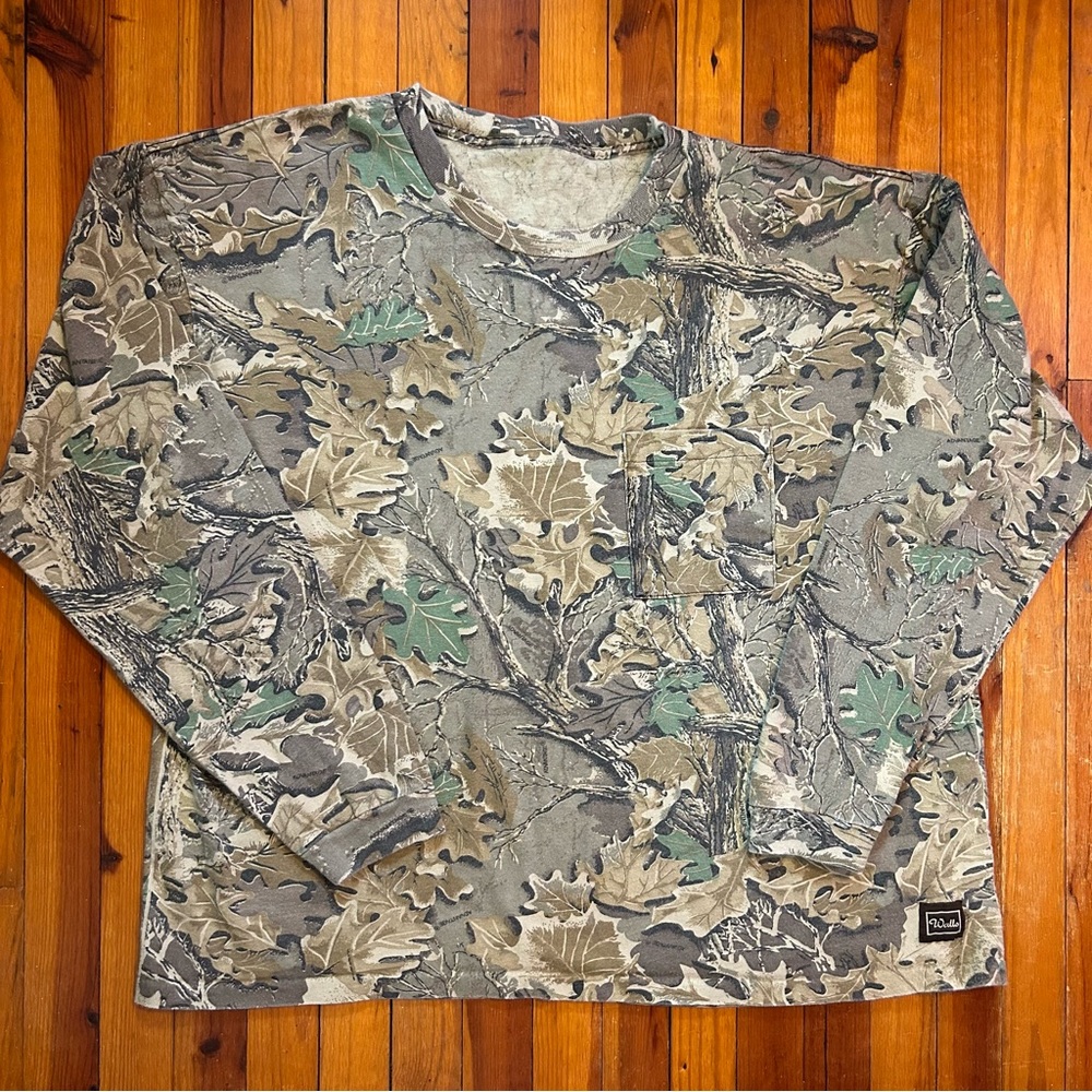 Vintage 90s Walls Camo Long Sleeve Shirt